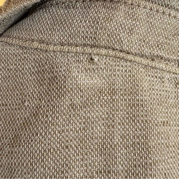 Nicole Miller Utility Vest Blouse Women’s Sz Small Linen Blend Quiet Luxury - Picture 12 of 12